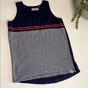 sovereign Code Nautical Kids XL Striped Tank top red white blue